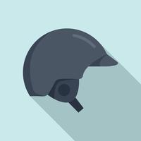 slingeren helm icoon, vlak stijl vector