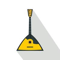 balalaika Russisch volk instrument icoon, vlak stijl vector