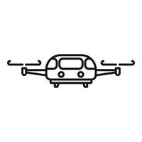 vlieg taxi icoon, schets stijl vector