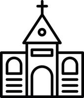 kerk vector pictogram