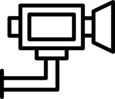 beveiligingscamera lijn icoon vector