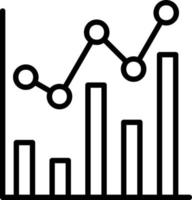 statistisch lijn icoon vector