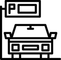 pictogram parkeerlijn vector