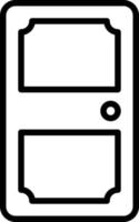 deur lijn icoon vector