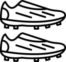 voetbal laarzen lijn icoon vector