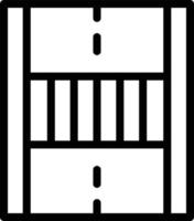 voetganger kruispunt lijn icoon vector