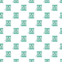 aanplakbiljet met brieven gezichtsvermogen testen patroon vector