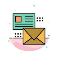 mailing gesprek e-mails lijst mail abstract vlak kleur icoon sjabloon vector