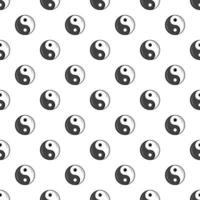 teken yin yang patroon, tekenfilm stijl vector