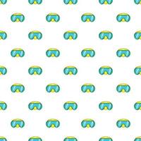 stofbril voor duiken patroon, tekenfilm stijl vector
