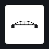 klassiek brug icoon, gemakkelijk stijl vector