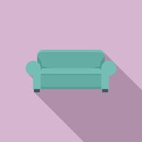 verpleging sofa icoon, vlak stijl vector