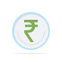 bedrijf valuta financiën Indisch inr roepie handel abstract cirkel achtergrond vlak kleur icoon vector