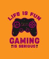 leven is pret gaming echt vector gaming t-shirt ontwerp, gaming t-shirt ontwerp