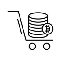 trolley vector pictogram vector