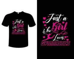 gymnastiek t-shirt ontwerp vector illustratie sjabloon