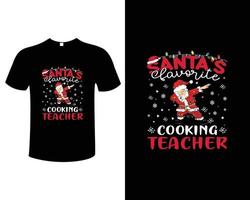 Kerstmis Koken t-shirt ontwerp vector illustratie sjabloon