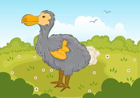 Dodo Vogel In Park Vector