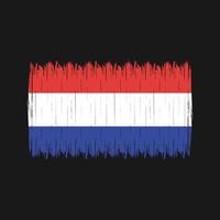 nederlandse vlag borstel vector