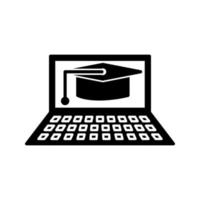 uniek online diploma uitreiking vector icoon