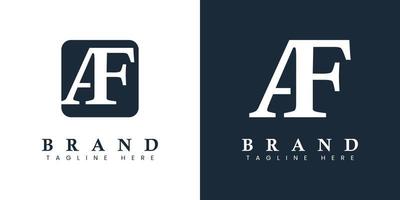modern en gemakkelijk brief af logo, geschikt voor ieder bedrijf met af of fa initialen. vector