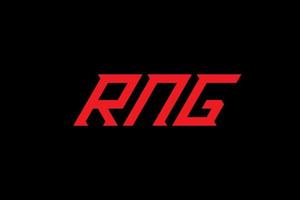 rng brief en alfabet logo ontwerp vector