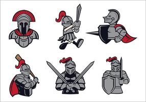 Gratis Knights Logo Vector Set