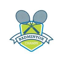 badminton logo ontwerp sport- logo vector