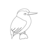 vogel lijn kunst vector illustratie