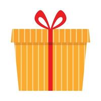 geel geschenk doos clip art icoon geanimeerd vector voor viering verrassing