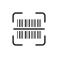 scannen bar code etiket icoon. streepjescode label scanner pictogram. Product informatie identificatie teken. digitaal scannen technologie. geïsoleerd vector illustratie.