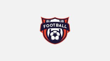 Amerikaans voetbal bal voetbal logo ontwerp vector illustratie