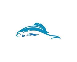 vis logo sjabloon creatief vector ontwerp van visvangst club logo of visvangst winkel icoon.