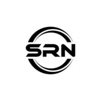 srn brief logo ontwerp in illustratie. vector logo, schoonschrift ontwerpen voor logo, poster, uitnodiging, enz.