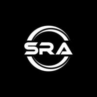 sra brief logo ontwerp in illustratie. vector logo, schoonschrift ontwerpen voor logo, poster, uitnodiging, enz.