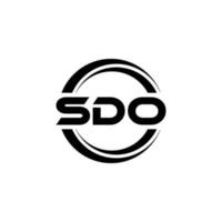 sdo brief logo ontwerp in illustratie. vector logo, schoonschrift ontwerpen voor logo, poster, uitnodiging, enz.