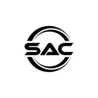 sac brief logo ontwerp in illustratie. vector logo, schoonschrift ontwerpen voor logo, poster, uitnodiging, enz.