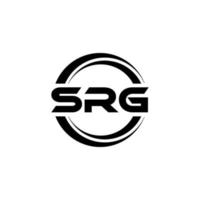 srg brief logo ontwerp in illustratie. vector logo, schoonschrift ontwerpen voor logo, poster, uitnodiging, enz.