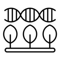 transgeen organismen lijn icoon vector