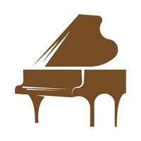 piano logo icoon ontwerp vector