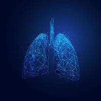 veelhoek medisch longen vector