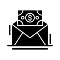 mail munt vector icoon