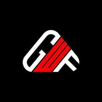 gwf brief logo creatief ontwerp met vector grafisch, gwf gemakkelijk en modern logo.