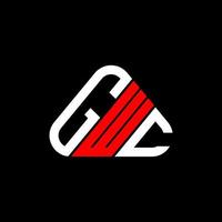 gwc brief logo creatief ontwerp met vector grafisch, gwc gemakkelijk en modern logo.