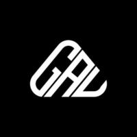 gau brief logo creatief ontwerp met vector grafisch, gau gemakkelijk en modern logo in ronde driehoek vorm geven aan.