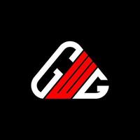 gwg brief logo creatief ontwerp met vector grafisch, gwg gemakkelijk en modern logo.