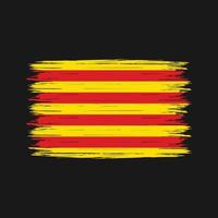 Catalonië vlag borstel vector