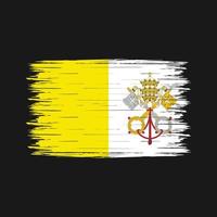 vaticaan vlag borstel vector