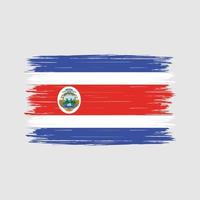 costa rica vlag borstel vector