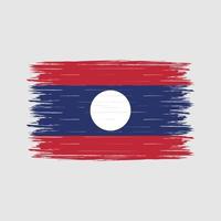 laos vlag borstel vector